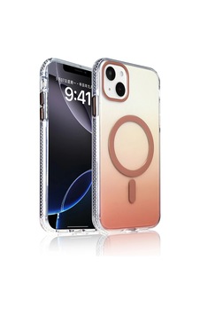 Apple Uyumlu iPad iPhone 15 Kılıf M-safe Şarj Özellikli Transparan Renk Geçişli Zore Toros Kapak Rose Gold Apple Uyumlu iPad iPhone 15 Kılıf M-safe Şarj Özellikli Transparan Renk Geçişli Zore Toros Kapak Rose Gold