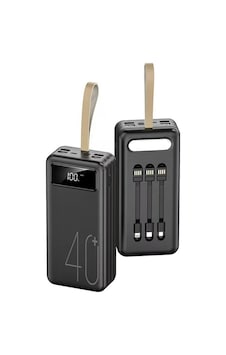 40000mah 4 Usb Çıkışlı Powerbank Type C Lightning Ve Mikro Usb Girişli El Fenerli Siyah 40000mah 4 Usb Çıkışlı Powerbank Type C Lightning Ve Mikro Usb Girişli El Fenerli Siyah