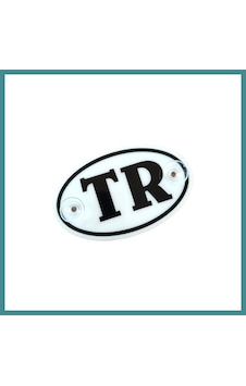 Trendexa Tr Plaka Oval Vantuzlu Pleksi Cam Süsü Beyaz 13x8cm Mac Trendexa Tr Plaka Oval Vantuzlu Pleksi Cam Süsü Beyaz 13x8cm Mac