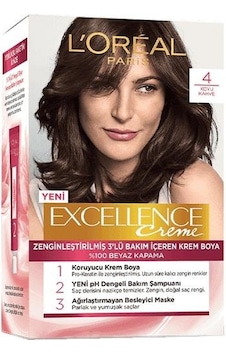 L'Oreal Paris Excellence Creme Saç Boyası 4 Kahve L'Oreal Paris Excellence Creme Saç Boyası 4 Kahve