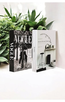 2'li Vog & Mono Dekoratif Kitap Kutu 2'li Vog & Mono Dekoratif Kitap Kutu