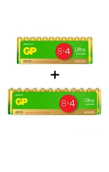 GP Batteries Ultra Alkalin 12AA+12AAA Özel Pil Paketi 24'lü GP Batteries Ultra Alkalin 12AA+12AAA Özel Pil Paketi 24'lü