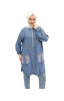 Armine Kot Mavi Tunik 473 İndigo Armine Kot Mavi Tunik 473 İndigo