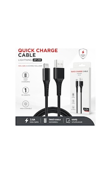 Ap-210 Quick Charge Cable 3a Usb To Lightning Hızlı Şarj Kablosu 1 Metre İos Uyumlu Kablo Fast Charging Ap-210 Quick Charge Cable 3a Usb To Lightning Hızlı Şarj Kablosu 1 Metre İos Uyumlu Kablo Fast Charging