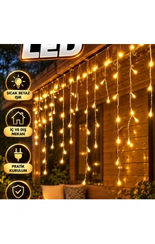 4 Metre Şelale Led Işık Perdesi Dekoratif Aydınlatma Diğer 4 Metre Şelale Led Işık Perdesi Dekoratif Aydınlatma Diğer