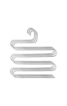 3 Adet Metal Pantolon Eşarp Askısı 5 Katlı Askı 3 Adet Gümüş 3 Adet Metal Pantolon Eşarp Askısı 5 Katlı Askı 3 Adet Gümüş