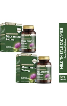 Nutraxin Milk Thistle 200 Mg 60 Tablet 2 Adet Nutraxin Milk Thistle 200 Mg 60 Tablet 2 Adet