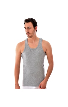 Tutku Erkek Gri 6'lı Paket Pamuklu Penye Atlet Beyaz Tutku Erkek Gri 6'lı Paket Pamuklu Penye Atlet Beyaz