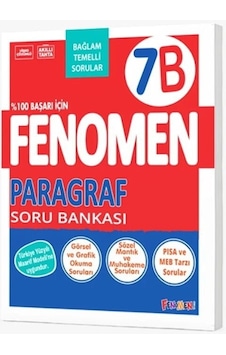 7. Sınıf Paragraf Fenomen B Soru Bankası Fenomen Okul Yayınları 7. Sınıf Paragraf Fenomen B Soru Bankası Fenomen Okul Yayınları