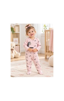 Messlife Zebra Desenli Bebek Tulumu Pembe - 929694384 Pembe Messlife Zebra Desenli Bebek Tulumu Pembe - 929694384 Pembe