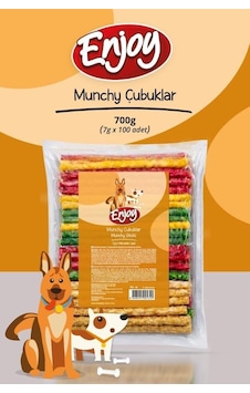Enjoy Munchy Burgu Çubuk 7gr X 100 Adet-21025
