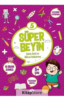 Süper Beyin 5 - Çoklu Zeka ve Dikkat Geliştirme 5+ Yaş- Dokuz Yayınları Süper Beyin 5 - Çoklu Zeka ve Dikkat Geliştirme 5+ Yaş- Dokuz Yayınları