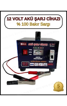 Bvs Elektronik Akü Şarj Cihazı 12 Volt 20 Amper 12 Volt Tüm Aküleri Şarj Eder -bakır Sargılı