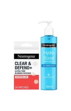 Clear & Defend Ultra Thin Blemish Patch Akne Ve Sivilce Bandı 24'lü+hydro Boost Yüz Yıkama Jeli Clear & Defend Ultra Thin Blemish Patch Akne Ve Sivilce Bandı 24'lü+hydro Boost Yüz Yıkama Jeli