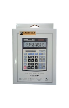 Meşem Hesap Makinesi 20-c Gri