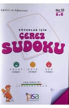 Pisa Çocuklar İçin Çerez Sudoku No 10 - 6 X 6 Pisa Çocuklar İçin Çerez Sudoku No 10 - 6 X 6