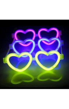 Glow - 952 - Li Fosforlu Gözlük 6 Lı Renkli Set - Ece-umay - Neon Parti Glow - 952 - Li Fosforlu Gözlük 6 Lı Renkli Set - Ece-umay - Neon Parti