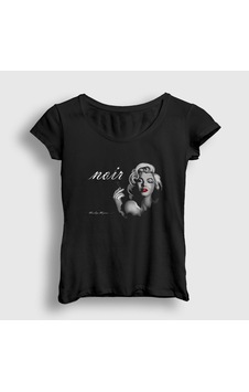 Presmono Kadın Noir Marilyn Monroe T-shirt Siyah Presmono Kadın Noir Marilyn Monroe T-shirt Siyah