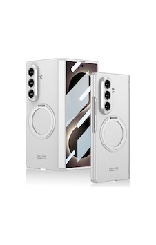 Samsung Galaxy Uyumlu Z Fold 8 Ultra Kılıf M-safe Şarj Özellikli Zore Kıpta Kpt-07 Ring Standlı Sert Pc Kapak Gümüş Samsung Galaxy Uyumlu Z Fold 8 Ultra Kılıf M-safe Şarj Özellikli Zore Kıpta Kpt-07 Ring Standlı Sert Pc Kapak Gümüş