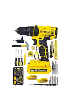 Böhrer Bh457 Profesyonel Pro Hummer 30 Parça Yeni Nesil Darbeli Li-on Batarya Şarjlı Vidalama Matkap Böhrer Bh457 Profesyonel Pro Hummer 30 Parça Yeni Nesil Darbeli Li-on Batarya Şarjlı Vidalama Matkap