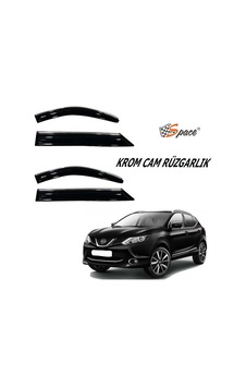 Nissan Qashqai Krom Cam Rüzgarlığı 2016-2021- Caru403