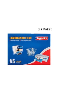 Bigpoint Laminasyon Filmi A5 125 Mikron 100'lü Kutu X 2 Paket Bigpoint Laminasyon Filmi A5 125 Mikron 100'lü Kutu X 2 Paket