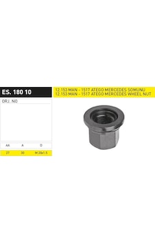 Bijon Somunu M20x1,5 Diş 27 Mm Somun Döner Pullu Bijon Somunu M20x1,5 Diş 27 Mm Somun Döner Pullu