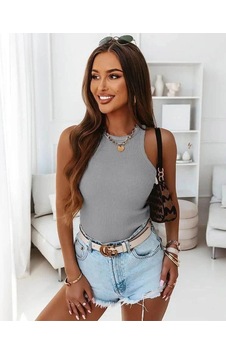 Bigümex Halter Yaka Kaşkorse Atlet gri