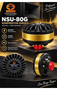 Sammi Nsu-80 Cami Ünit Ezan Hoparlörü 80 Watt 16 Ohm Sammi Nsu-80 Cami Ünit Ezan Hoparlörü 80 Watt 16 Ohm