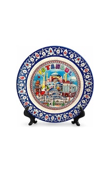 İstanbul Temalı Porselen Dekoratif Tabak 18 Cm Alk5841 Diğer İstanbul Temalı Porselen Dekoratif Tabak 18 Cm Alk5841 Diğer