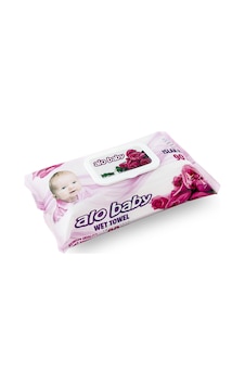 Alo Baby Gül Kokulu Islak Mendil 90'Lı Alo Baby Gül Kokulu Islak Mendil 90'Lı