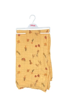 Tiffany Baby Baskılı Müslin Bebek Battaniyesi 79080 Sarı Tiffany Baby Baskılı Müslin Bebek Battaniyesi 79080 Sarı