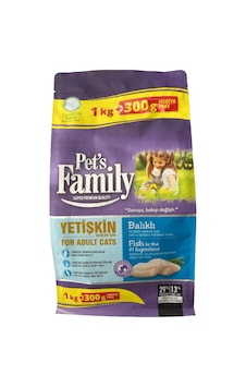 Pet's Family Premium Balıklı Yetişkin Kedi Maması 1300 G Pet's Family Premium Balıklı Yetişkin Kedi Maması 1300 G