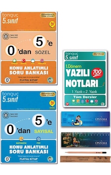 Tonguç Akademi 5. Sınıf 0 Dan 5 E Konu Anlatımlı Soru Bankası Tüm Dersler - 1. Dönem Yazılı Notları Set 3 Kitap Tonguç Akademi 5. Sınıf 0 Dan 5 E Konu Anlatımlı Soru Bankası Tüm Dersler - 1. Dönem Yazılı Notları Set 3 Kitap