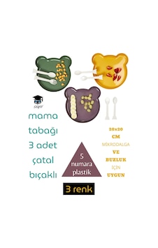 Mama Tabağı 3 Adet 20x20 Cm Mikrodalga Ve Buzluk İçin Uygun 5 Numara Plastik Mama Tabağı 3 Adet 20x20 Cm Mikrodalga Ve Buzluk İçin Uygun 5 Numara Plastik