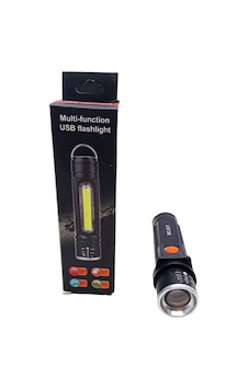 Zomlu Usb Şarjlı El Feneri Metal Kasa Çok renkli Zomlu Usb Şarjlı El Feneri Metal Kasa Çok renkli
