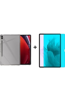 Forzacase Samsung Galaxy Uyumlu Tab S7 T870 11 İçin Silikon Kılıf + Nano Esnek Ekran Koruyucu Film Fc013 Şeffaf