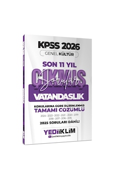 2026 Kpss Genel Kültür Vatandaşlık Konularına Göre Tamamı Çözümlü Son 11 Yıl Çıkmış Sorular 2026 Kpss Genel Kültür Vatandaşlık Konularına Göre Tamamı Çözümlü Son 11 Yıl Çıkmış Sorular