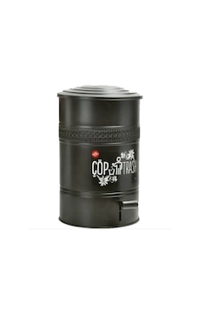 Çöp Kovası Metal Pedallı 30 Litre -Lüks Ferforje Çöp Kutusu Çöp Kovası Metal Pedallı 30 Litre -Lüks Ferforje Çöp Kutusu