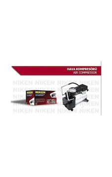 Niken Metal Gövdeli Gri Mini Oto Araç Hava Kompresörü 12 V