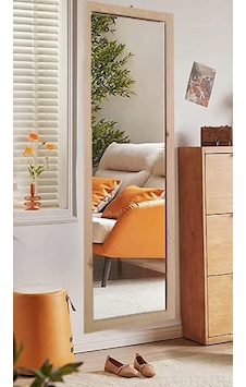 Mirrorss Doğal Ahşap Duvar Hol Ayna 121 x 37 CM Ahşap Mirrorss Doğal Ahşap Duvar Hol Ayna 121 x 37 CM Ahşap