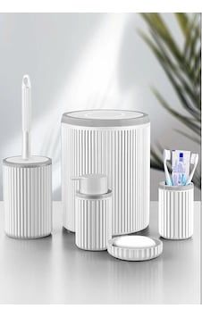 Koçtaş 5 Li Banyo Seti Beyaz Koçtaş 5 Li Banyo Seti Beyaz