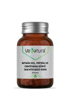 VeNatura Betain HCL, Pepsin ve Centiyana Kökü Takviye Edici Gıda VeNatura Betain HCL, Pepsin ve Centiyana Kökü Takviye Edici Gıda