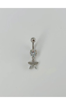 Çiçek Detaylı Göbek Piercing - Pg0045 Diğer Çiçek Detaylı Göbek Piercing - Pg0045 Diğer