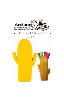 Silikon Kaktüs Kalemlik 1 Adet Silikon Kalem Kutusu Eğlenceli Sevimli Kaktüs Figürlü Hediyelik Kalemlik Sarı Silikon Kaktüs Kalemlik 1 Adet Silikon Kalem Kutusu Eğlenceli Sevimli Kaktüs Figürlü Hediyelik Kalemlik Sarı
