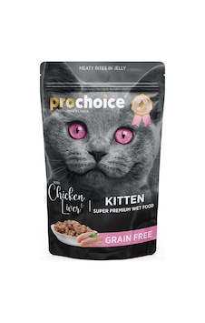 Prochoice Tahılsız Kitten Tavuk ve Ciğerli Yavru Kedi Maması 85 G Prochoice Tahılsız Kitten Tavuk ve Ciğerli Yavru Kedi Maması 85 G