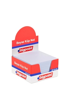 Bigpoint Küp Notluk Beyaz 8x8CM Bigpoint Küp Notluk Beyaz 8x8CM
