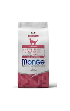 Monge Sterilised Tek Proteinli Sığır Etli Kısırlaştırılmış Kedi Maması 1,5 Kg Monge Sterilised Tek Proteinli Sığır Etli Kısırlaştırılmış Kedi Maması 1,5 Kg