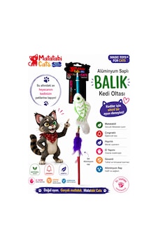 Matatabi Cats Balık Alüminyum Saplı Kedi Oltası Matatabi,çıngırak Ve Özel Hışırtı İçerir.özel Kumaş Matatabi Cats Balık Alüminyum Saplı Kedi Oltası Matatabi,çıngırak Ve Özel Hışırtı İçerir.özel Kumaş