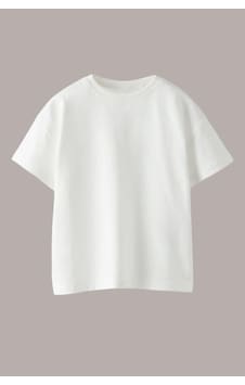 Monila Yeni Sezon Unisex Çocuk Basic Kısa Kollu Pamuklu T-shirt BEYAZ Monila Yeni Sezon Unisex Çocuk Basic Kısa Kollu Pamuklu T-shirt BEYAZ